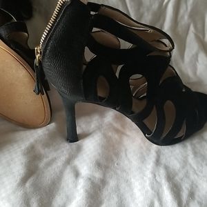 High heeled zipper back stiletto Shoes